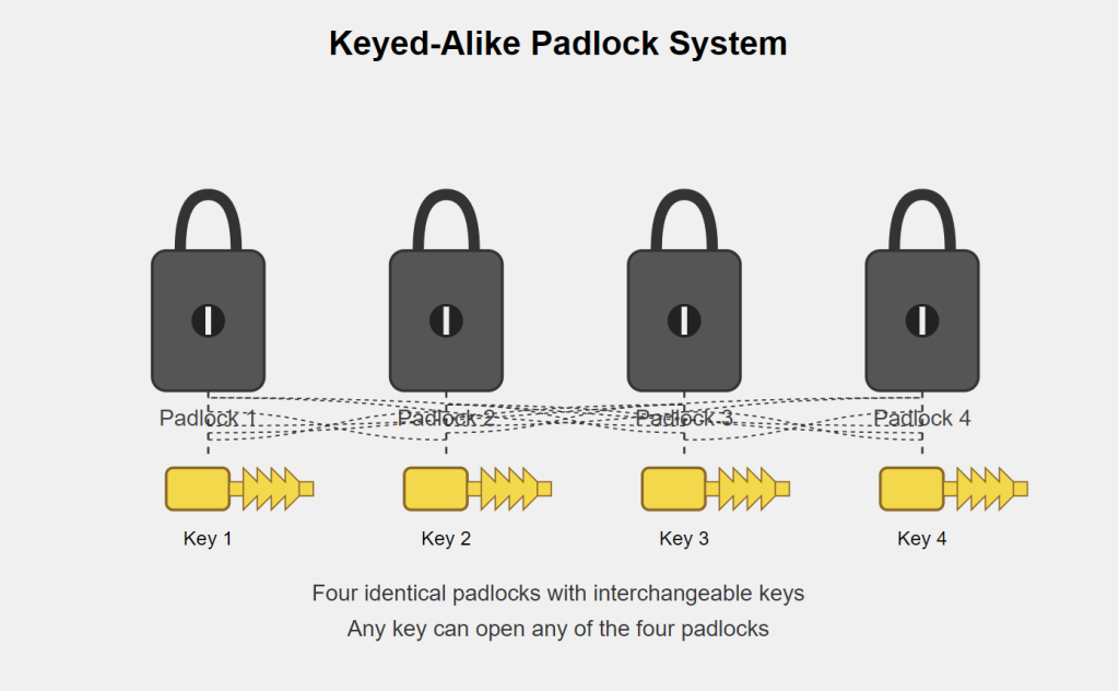 Keyed Alike Lock System