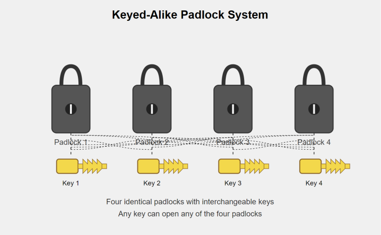 Keyed Alike Lock System